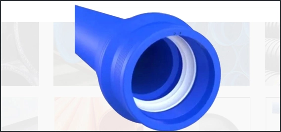 Rubber Ring Steel Mesh Reinforced Composite HDPE Pipe Double Seals Poly Pipe