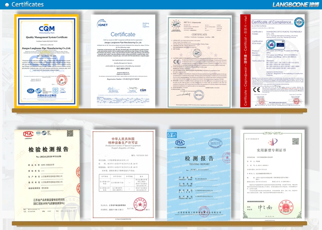 Malaysia Pn16 HDPE Sewer Pipe CE Certificate HDPE 280mm for Water Supply