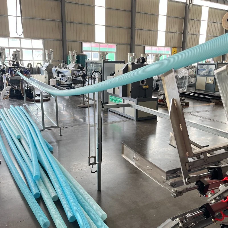 PP PE Spiral Protective Sheath Tube Machinery/PE Corrugated Wrapping Pipe Extruder Production Line