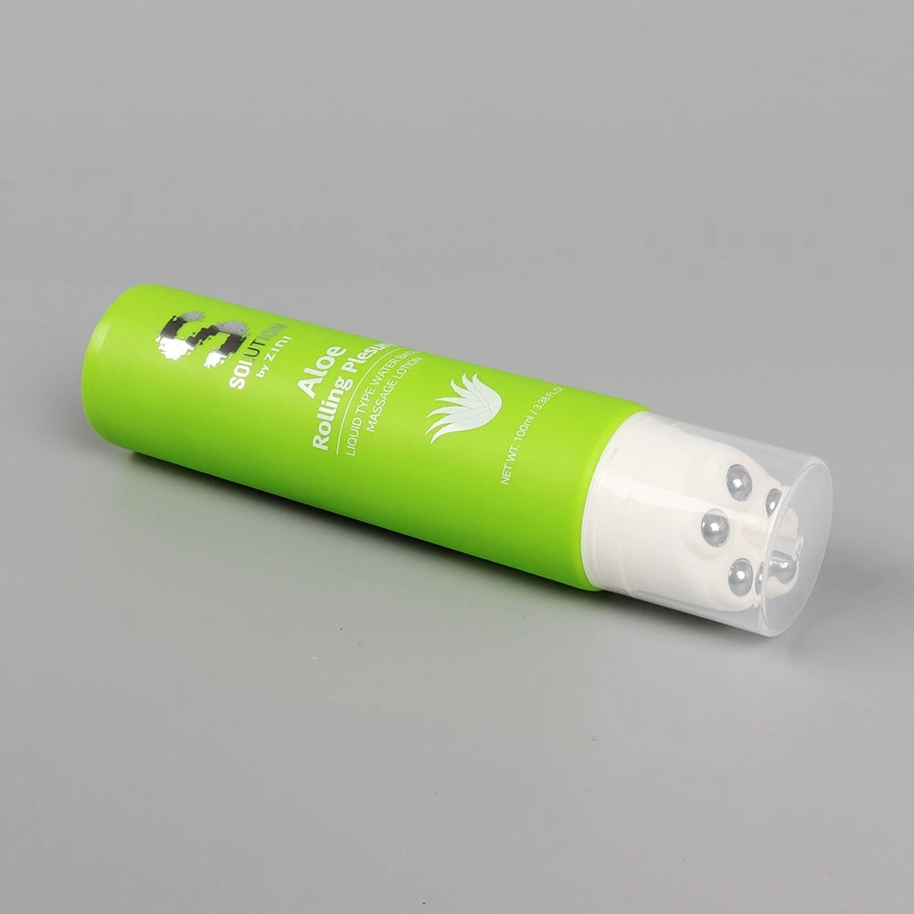 Eco Friendly HDPE Massage Tube with Five Roller Ball Applicator Plastic Tubes