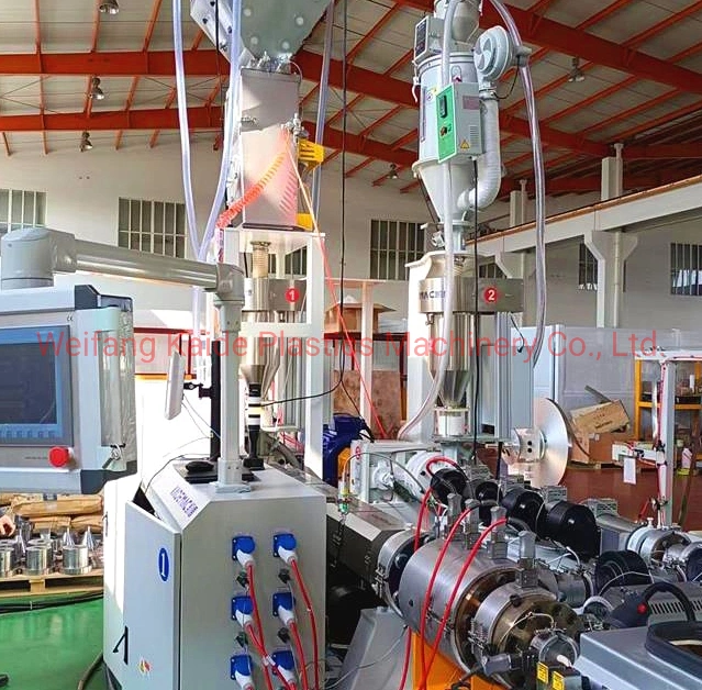 China Fiber Optic Cable Pulling HDPE Micro Duct Communication Pipe Extruder Equipment Plant for Telescop Engineering