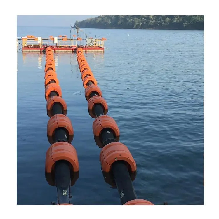 HDPE Pipe with Two HDPE Flange Adapter and Two Steel Flanges for Dredge and Mining