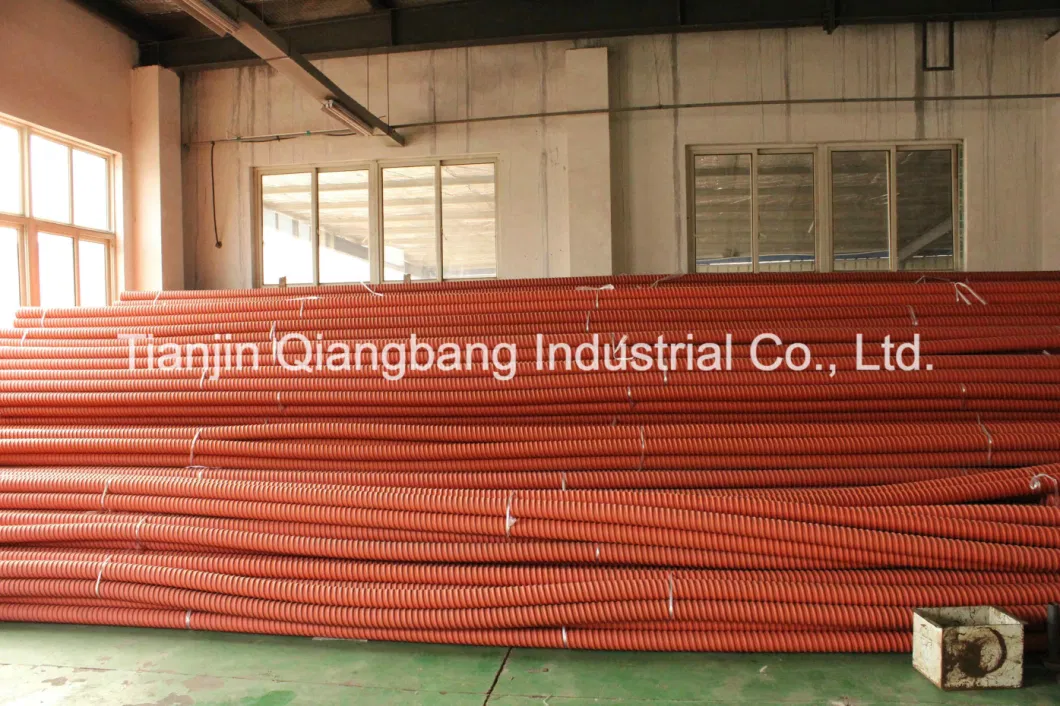 Prestressed HDPE Plastic Corrugated Round Duct Pipe Tube