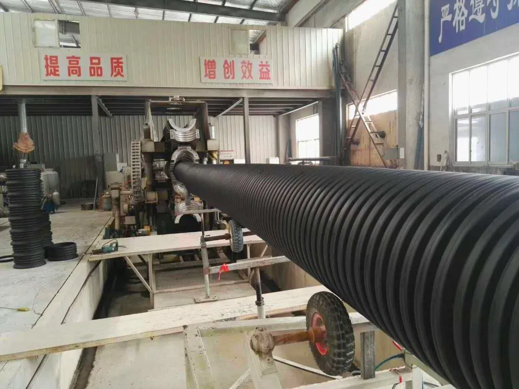 Sn4 Sn8 300mm HDPE Double Wall Corrugated Pipe Dwc Drainage Sewer Pipe