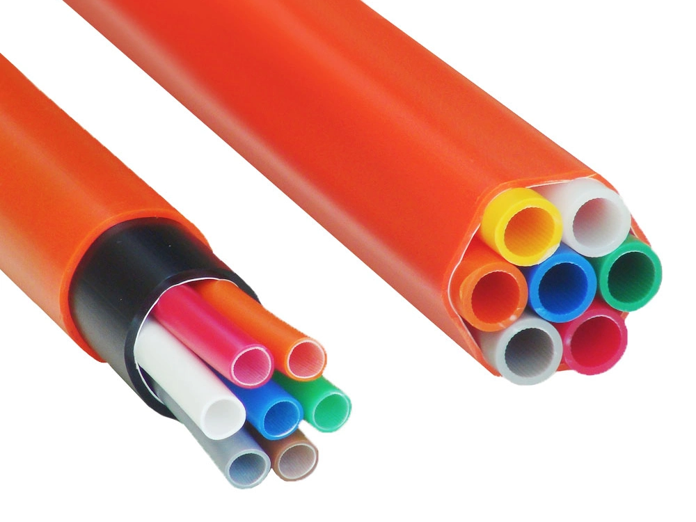 Free Sample 2 4 7way HDPE Micro Duct Direct Buried Bundle dB Tube for Optic Fiber Air Blowing Cable Microduct Pipe