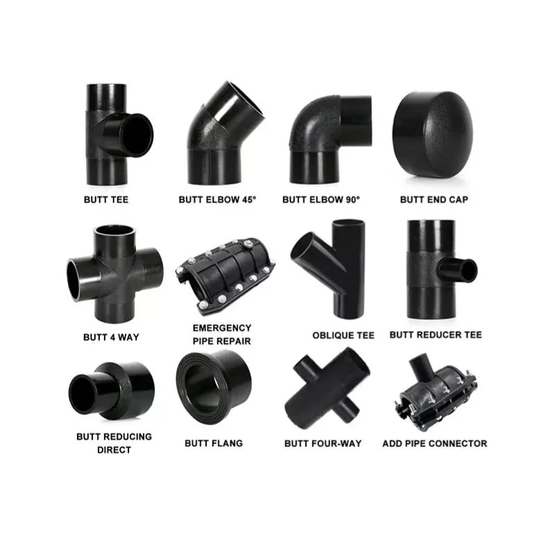 Butt Fusion Equal Tee HDPE Pipe Fitting for Connecting Pipe