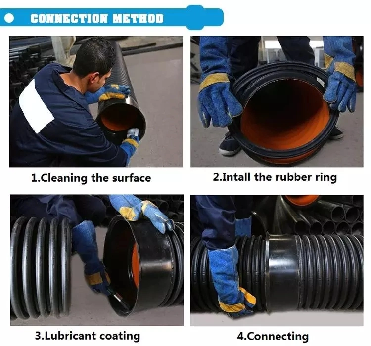 HDPE Dwc Double Wall Corrugated Pipe for Drainage and Sewage