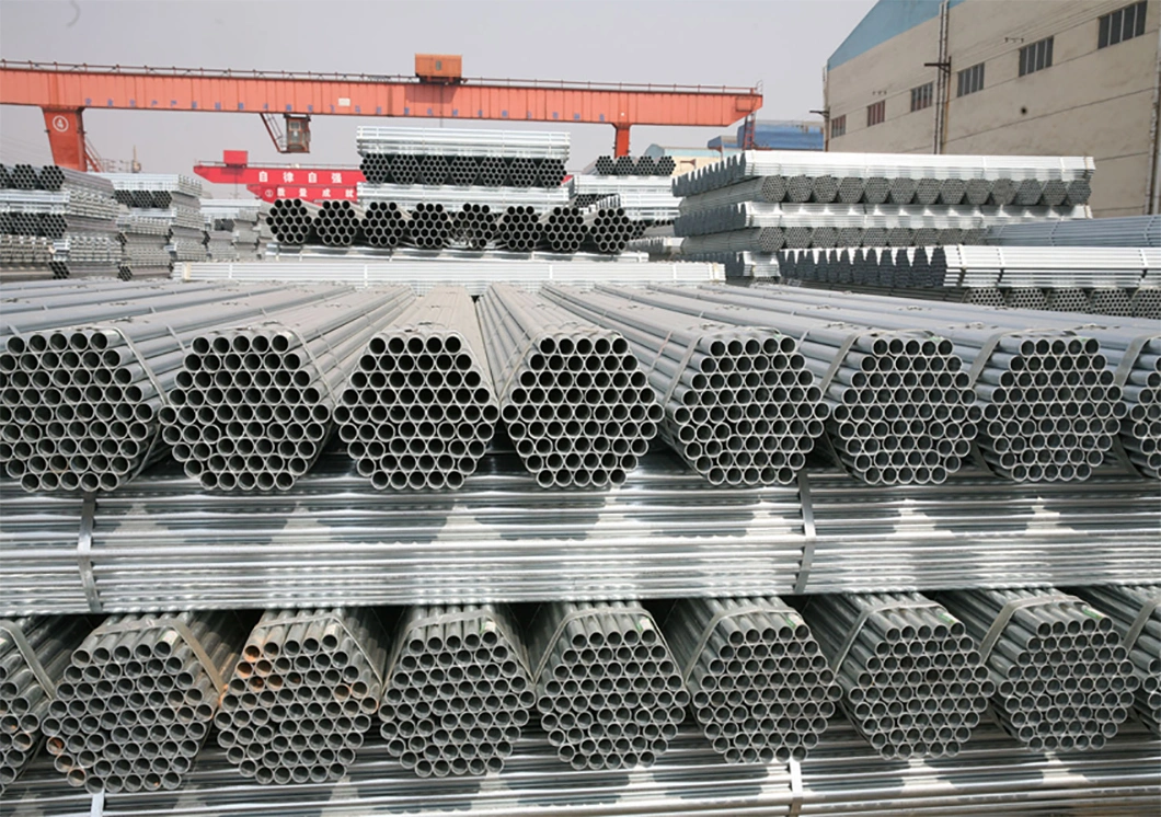 China Wholesale Hiding Gas Pipes Hot Dipped Threaded Process Seamless Gi Q195 Q235B Zinc Coating Z275 Z100 Galvanised Tube Galvanized Rectangular Steel Pipe