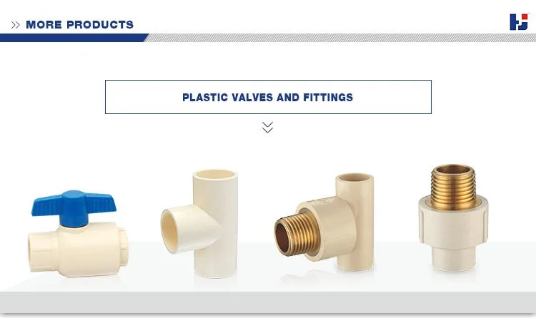 Hj Brands All Size of ASTM Sch40 Sch80 Standard PVC/Plastic Water Supply Pipe