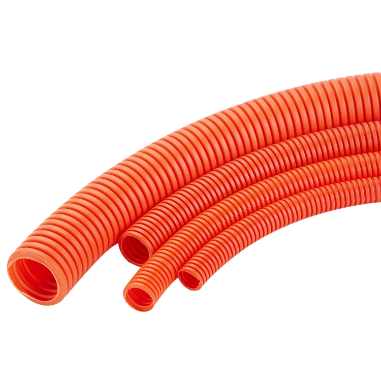 Orange Flexible Corrugated Conduit PVC Conduit for Electric