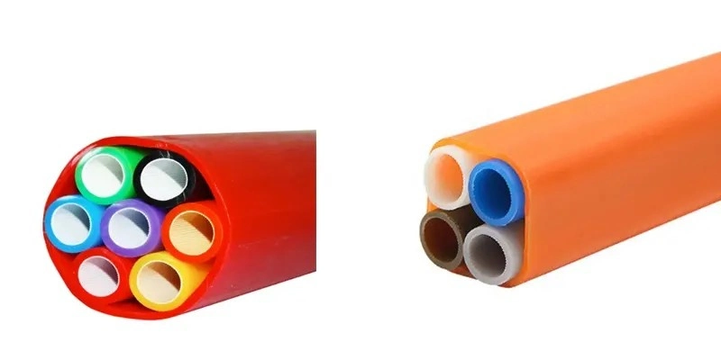 China Supplier Round Square Flat Microduct Bundles HDPE Underground Pipe