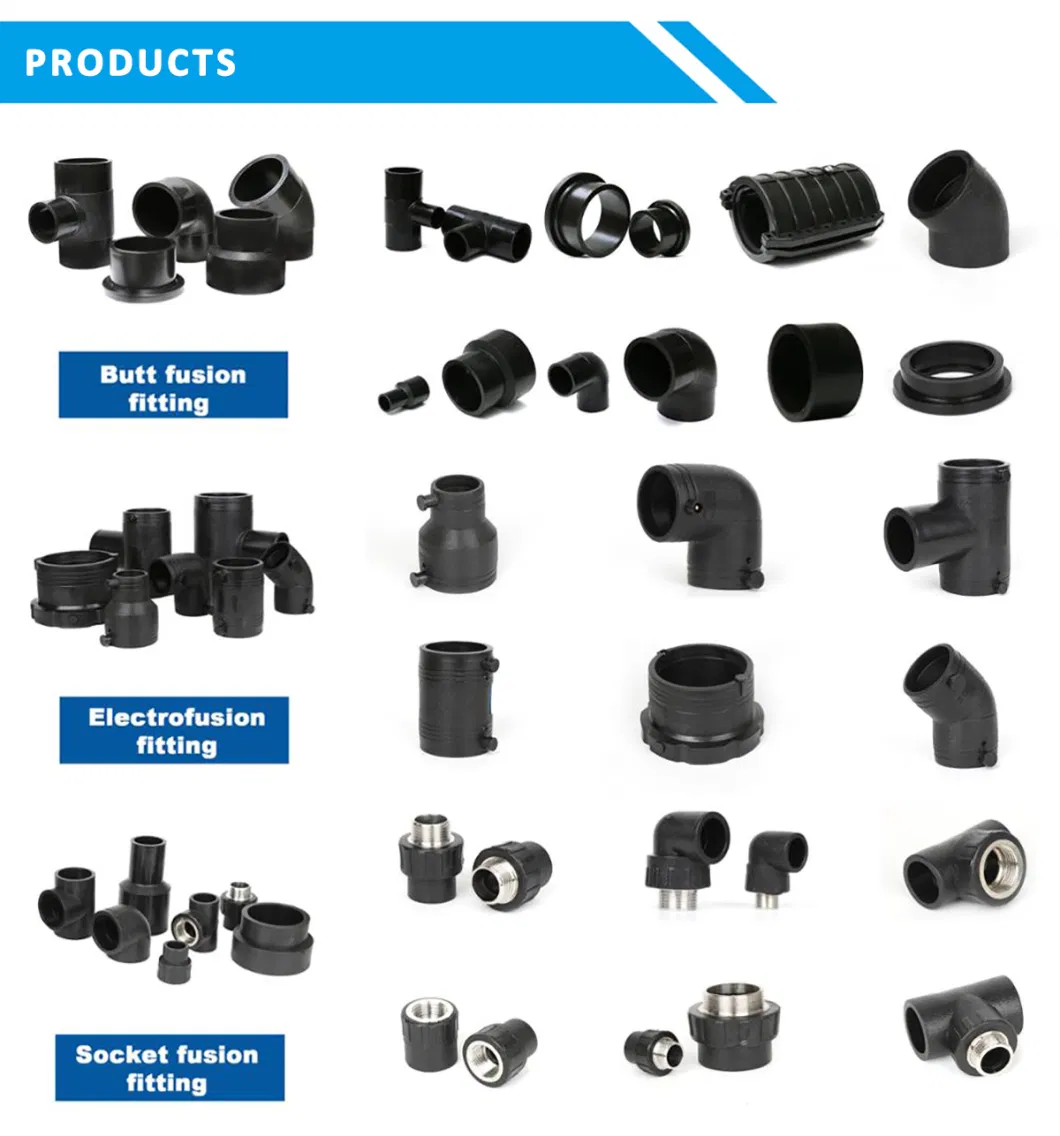 DN90*63 mm Reducing Coupling High Density Polyethylene HDPE Pipe Fittings