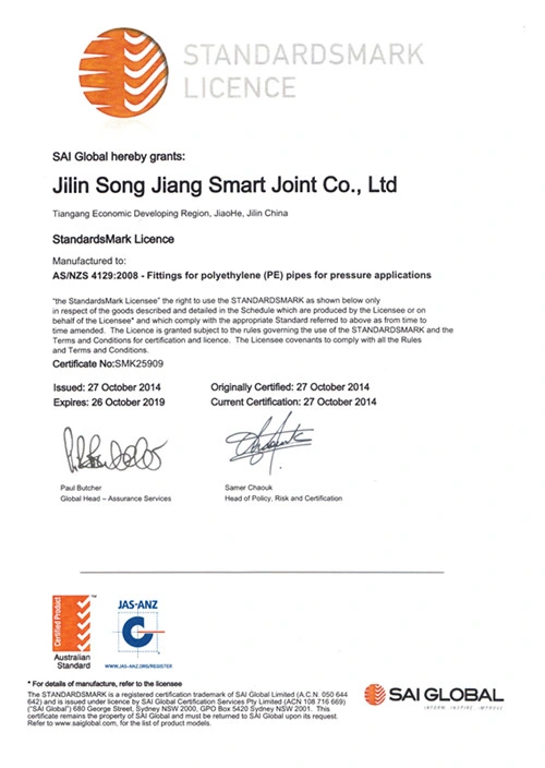 Smart Joint Australian Flange Stub SDR9