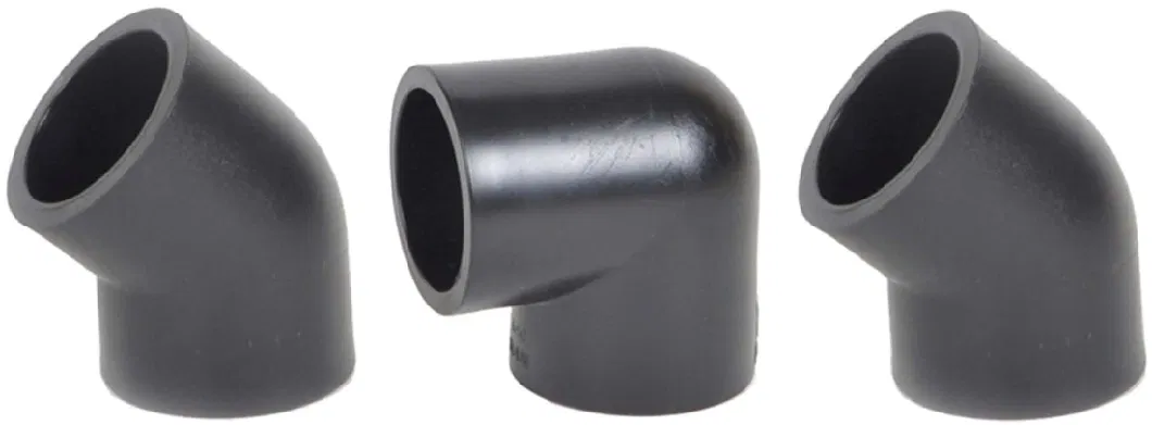 High-Quality Plastic Pipe Fitting for Water Supply PE Plumbing Pipe and Fittings HDPE Socket Fusion Pipe Fitting (SDR11) DIN Standard