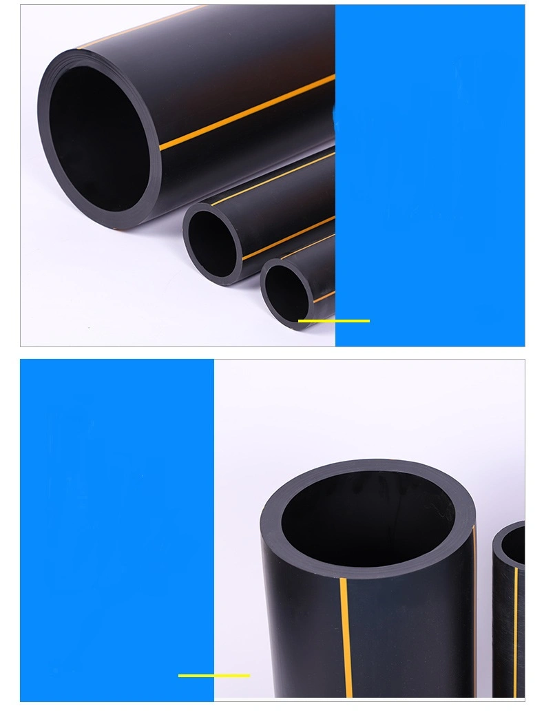 PE Natural Gas Pipeline System HDPE Pipe for Gas Supply Size