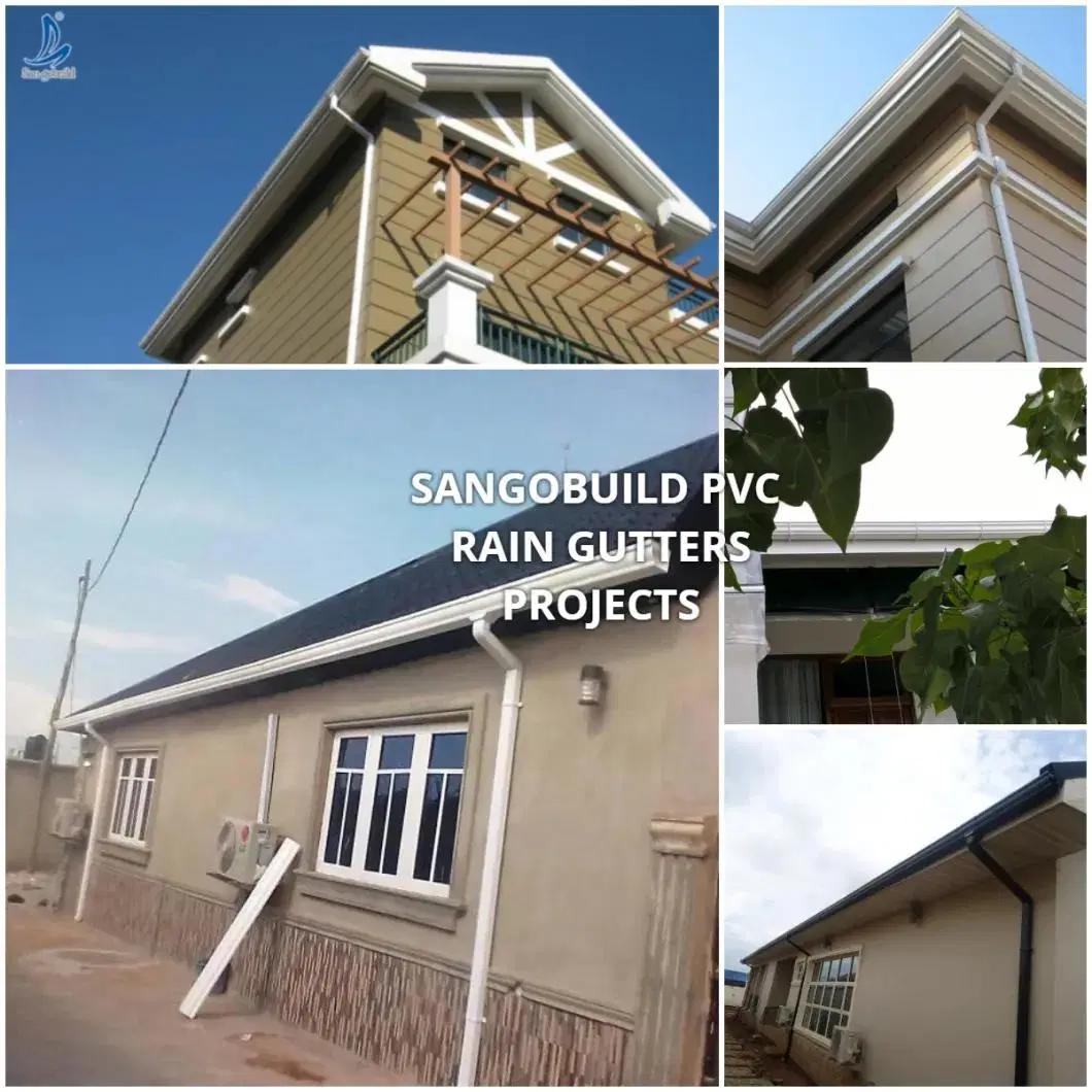 Kenya PVC Rain Gutters and Downspouts Price Water Pipes PVC