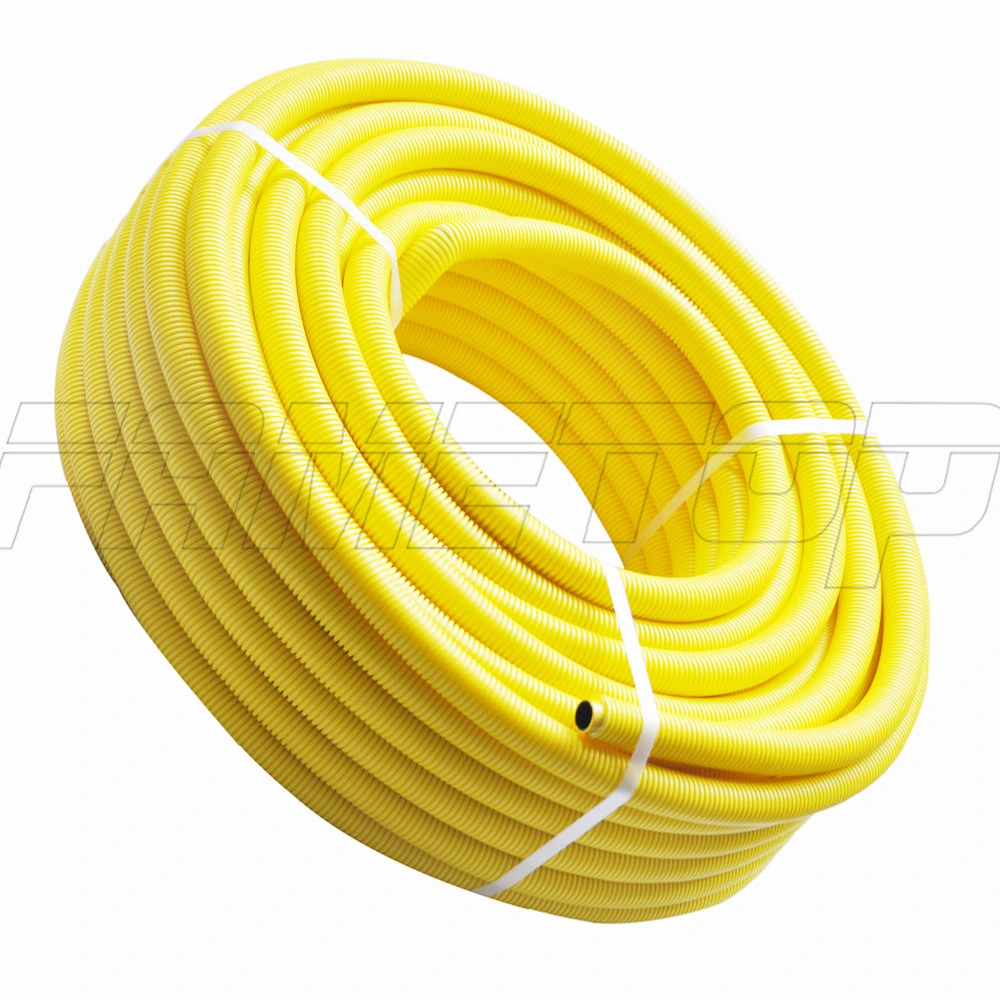 PE-Al-PE Gas Pipe in Yellow Corrugation Pipe