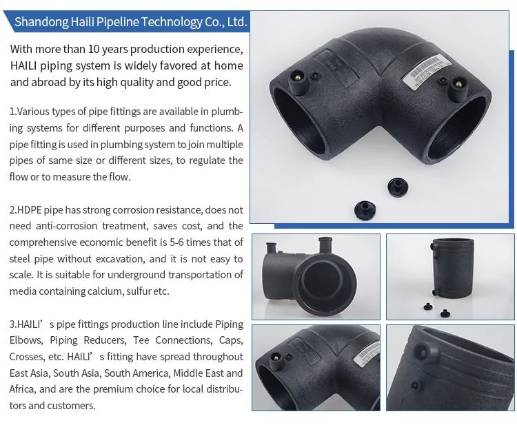 Central Electrofusion Fittings HDPE Electrofusion Coupler Price