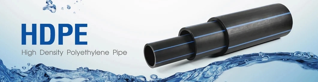 PE100 HDPE Pipe Polyethylene Pipes Pn6 Pn8 Pn10 Pn12.5 Pn16 SDR 26 21 17 13.6 11 DN200 110 mm Black HDPE Wate Pipeh