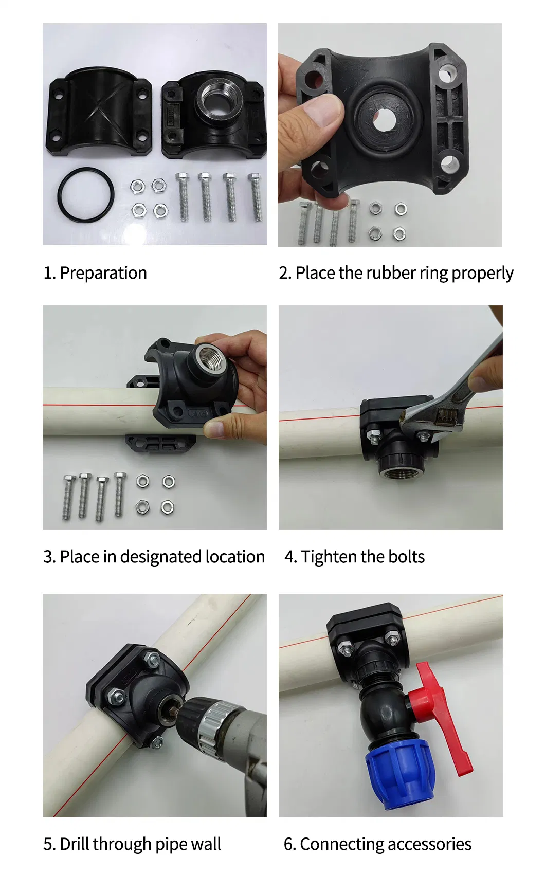 Factory Price Black Pipe Fittings Link Tee High-Quality Accessories