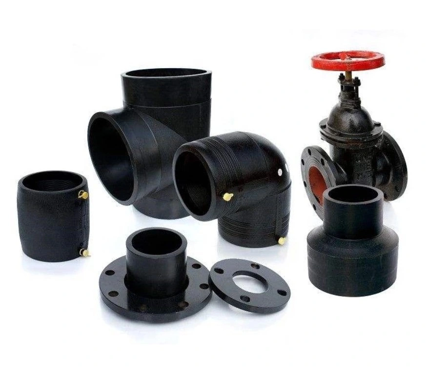 HDPE Pipe and HDPE Pipe Fittings with Flange Elbow Coupling