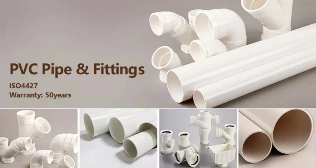 Free Sample 1/2&prime;&prime; - 16&prime;&prime; Plastic Water Pipe Manufacturer PVC Piping Price List CPVC Pipe Sh40 Sch 80 UPVC Pipe PE Pipe PE 100 HDPE 80