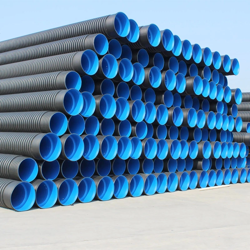 Professional Manufacturer DN300 Sn4 HDPE Polyethylene Dwc Corrugated Pipe