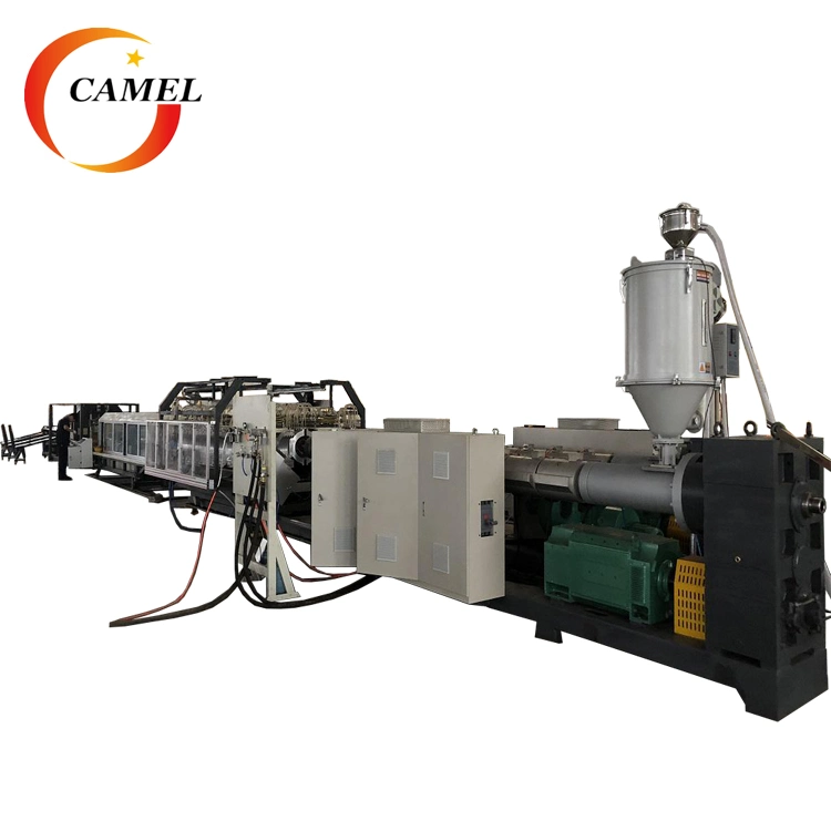 China Manufacturer HDPE/PP Horizontal Type Double Wall Corrugated Pipe Extrusion Line