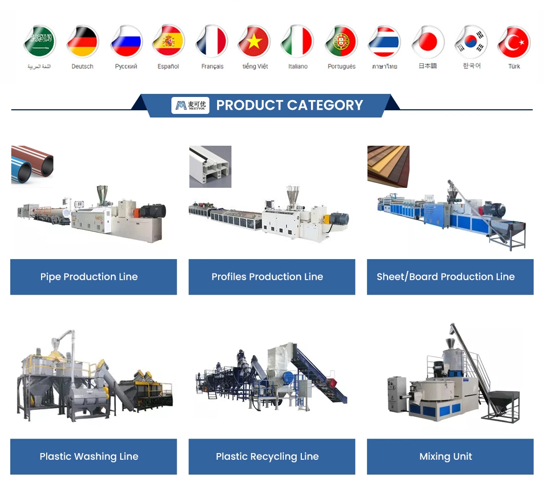 Meetyou Machinery PVC Pipe Manufacturing Machine Price List Wholesale PE Plastic Pipe Making Machines Suppliers China Production Line Manufacture HDPE Pipe