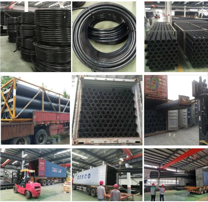 PE100 DN20-DN1600 Plastic Water Pipe HDPE Pipe for Water Supply Fire Protection Agricultural Irrigation with ISO CE BV Certification