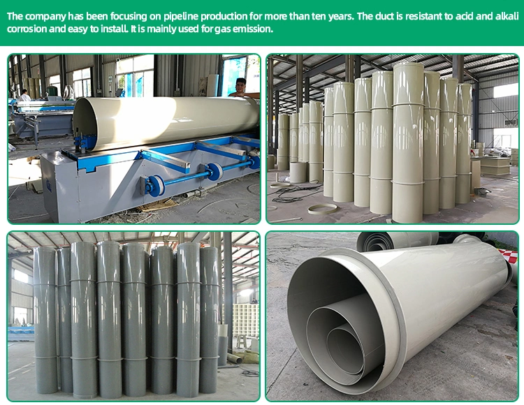 Plastic Ventilation Tubing Gas Transportation Exhaust Pipe Direct Manufacturer