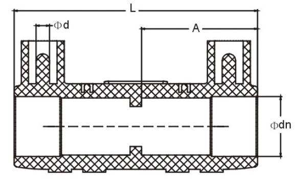 PE Coupling of Electric Fusion HDPE Pipe Fittings E/F Coupler Adaptor Connector Electrofusion Fitting by GB ISO Standard for Gas and Water