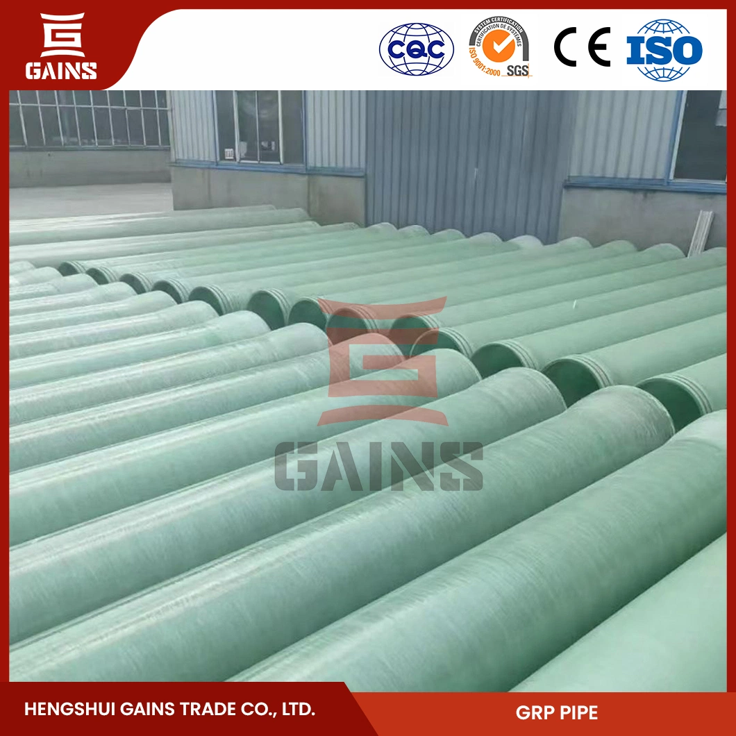 Gains GRP FRP Pipe Suppliers 12-Inch HDPE GRP Pipe Mortar China Cement Mortar Pipe