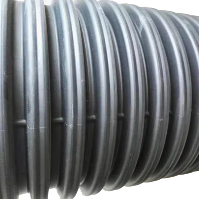 Tubo corrugato a doppia parete in HDPE SN8 300 mm tubo di drenaggio in PE DWC HDPE Prezzi tubi in plastica per fognature/ tubi in HDPE/tubi per acqua in PE