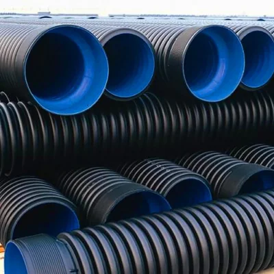 Tubo corrugato a doppia parete in HDPE SN8 300 mm tubo di drenaggio in PE DWC HDPE Prezzi tubi in plastica per fognature/ tubi in HDPE/tubi per acqua in PE