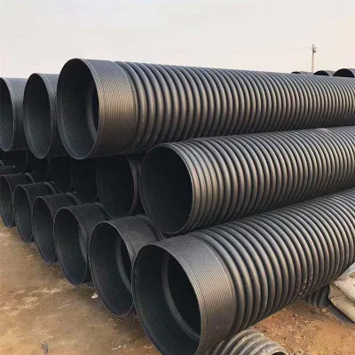 Tubo corrugato a doppia parete in HDPE SN8 300 mm tubo di drenaggio in PE DWC HDPE Prezzi tubi in plastica per fognature/ tubi in HDPE/tubi per acqua in PE