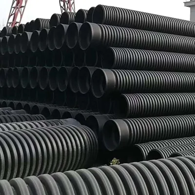 Tubo corrugato a doppia parete in HDPE SN8 300 mm tubo di drenaggio in PE DWC HDPE Prezzi tubi in plastica per fognature/ tubi in HDPE/tubi per acqua in PE