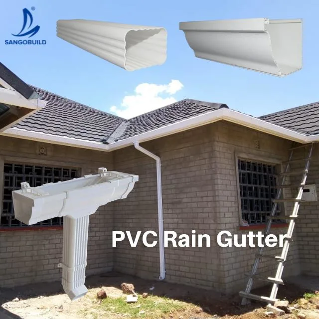 Kenya PVC Rain Gutters and Downspouts Price Water Pipes PVC