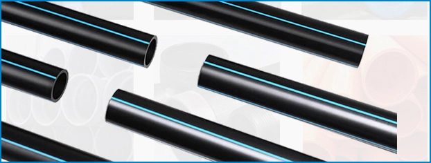 SDR17 SDR9 HDPE Pipe PE Soild Water Supply Pipes for Chemical Plant