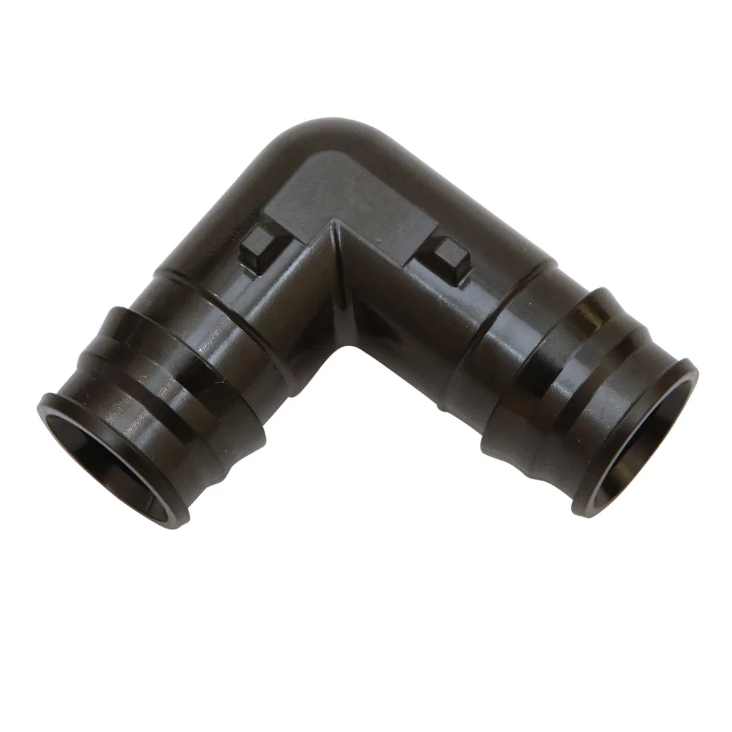 Black Plastic Expansion Union Elbow Tee 16mm-40mm Pexa Pipe Fittings