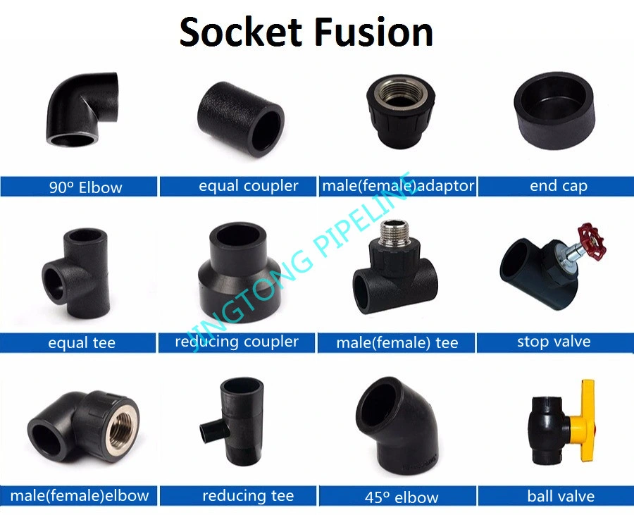 HDPE Fittings PE100 Accessories Male and Female Adapter Sokcet Fusion