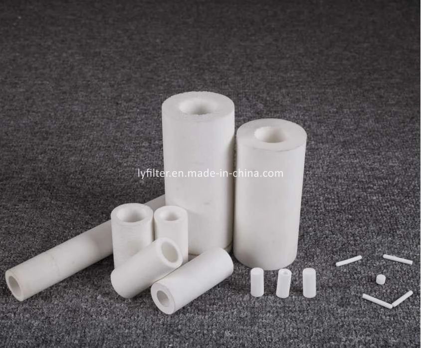 OEM Polyethylene Plastic Sinter PE PP PTFE Powder Disk Filter Tube for Medical Oil Gas Water Chemical Industry Use