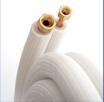 Single Double 1/4 3/8 Air Conditioner Copper Tube PE Insulated Copper Pipe