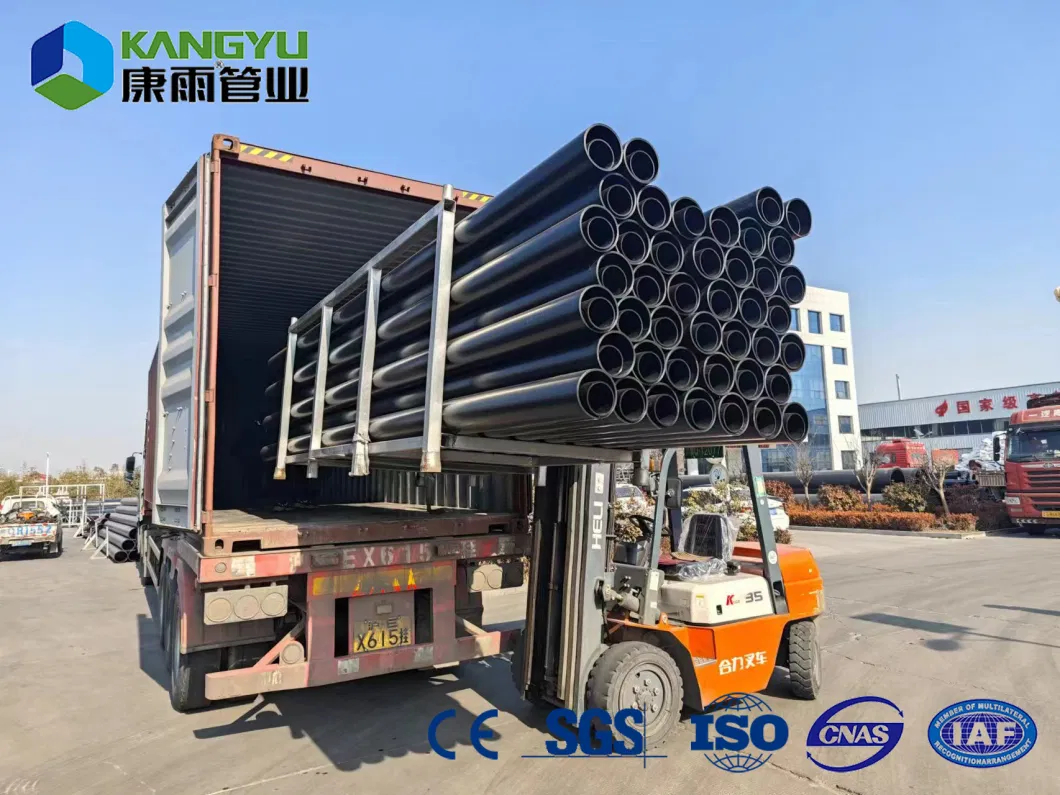 Steel Reinforced Drain Perforated Corrugated Drainage Orange Double Wall Sn4 Cheap Sewer Corrugated Pipe High Quality HDPE Pipe