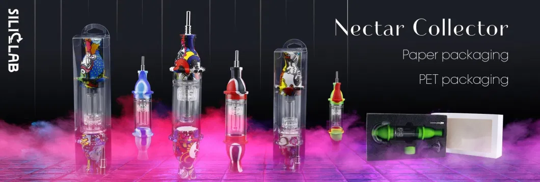 Detachable Dabs Rig Smoke Accessories Dabs Rig Silicone Water Portable Glass Honey Straw Smoking Pipe