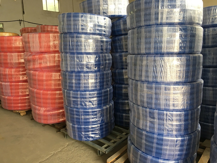 Transparent Poly Braided PVC Flexible Fiber Water Hose for Agriculture Irrigation