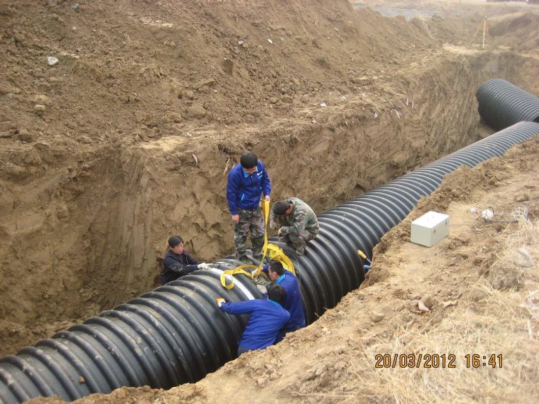 Krah Carat HDPE Sewer Corrugated Pipe for Drainage