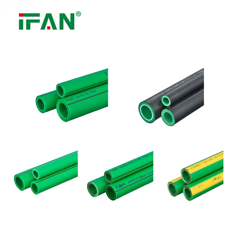 Ifan PPR PVC Pex PP Tuyau Plastic Water Supply Green PPR Pipe