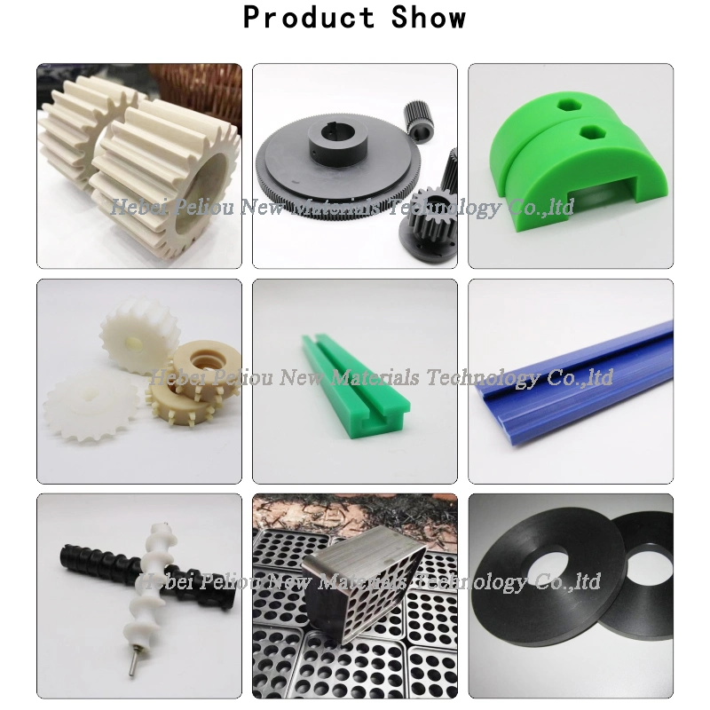 Irregular UHMWPE or HDPE Wear Parts Guide Track and Pipe