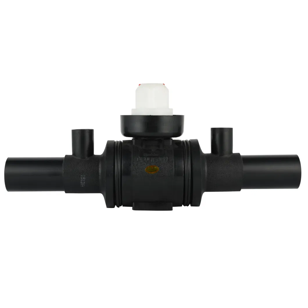 HDPE Pipe Fitting with Two Purge Ball Valve for Water or Gas Project